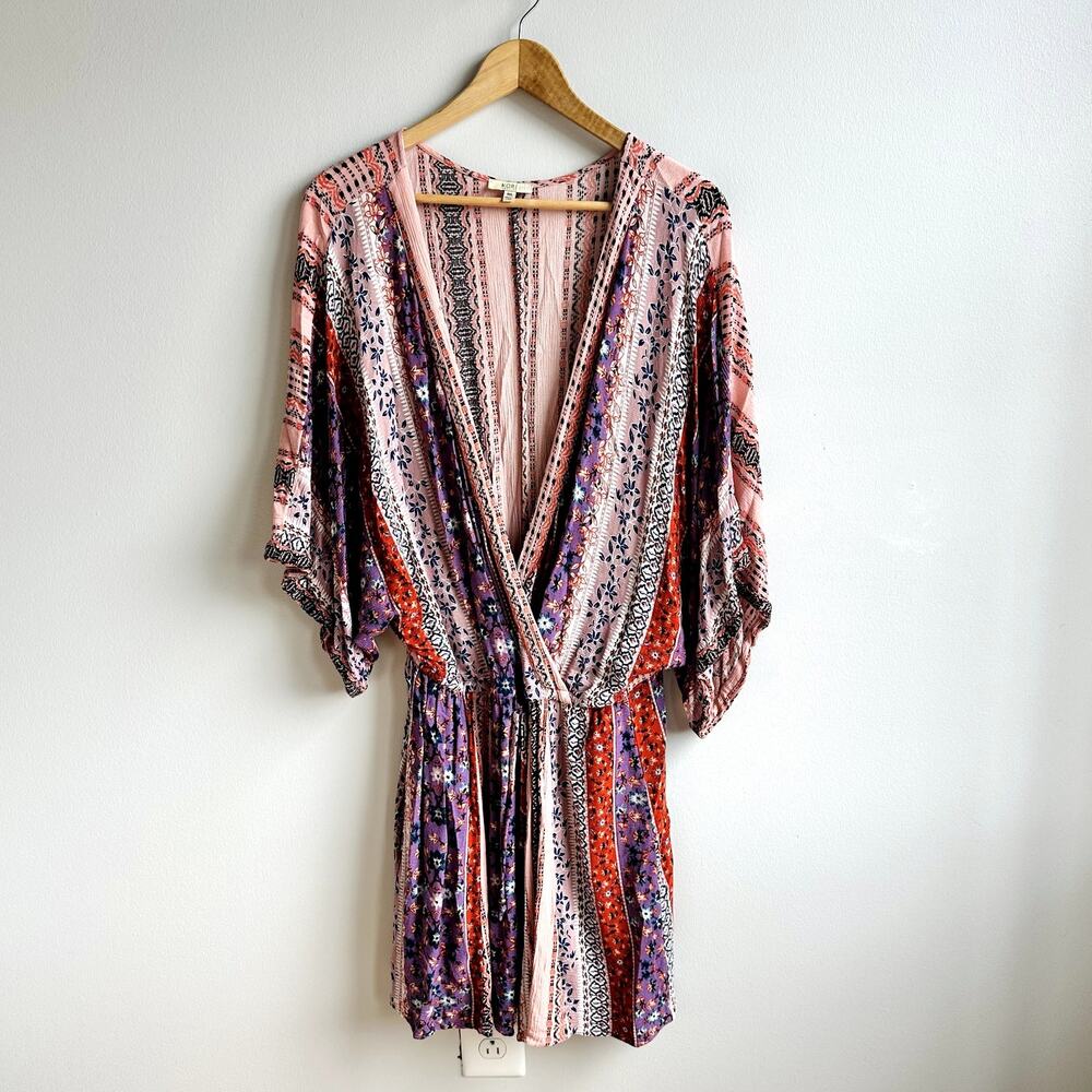KORI America Plus Boho Romper Sz 1XL